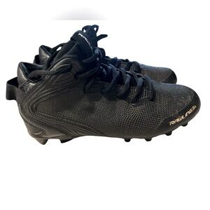 Rawlings Intruder Tuff Tek Youth 1.5 Black Baseball Cleats CLEAN/GUC